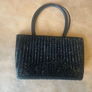 Fancy black clutch purse